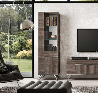 ВИТРИНА ОДНОДВЕРНАЯ ЛЕВАЯ MEDEA (L54*P45*H191) MEDVOV102 STATUS