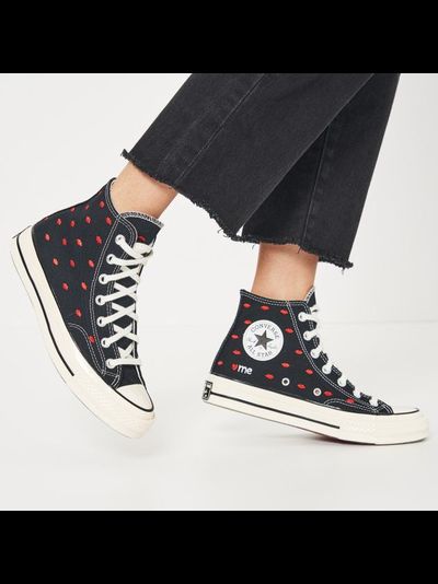 Converse Chuck Taylor Valentines Day черные высокие с губками