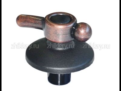 Ручка крана плиты "DARINA" 1E6 GM241 (бронза) длинная ножка