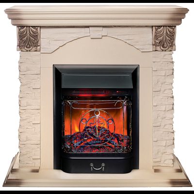 Электрокамин Dublin Lux WT с очагом Majestic RC