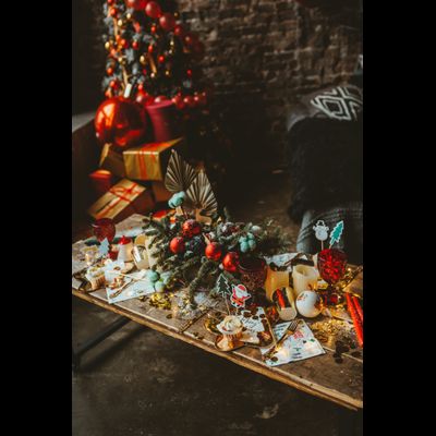 Оформление фотосессии в новогодних оттенках № 1469