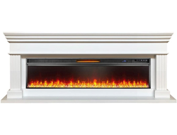 Линейный электрокамин Оксфорд с очагом Vision 60 Led