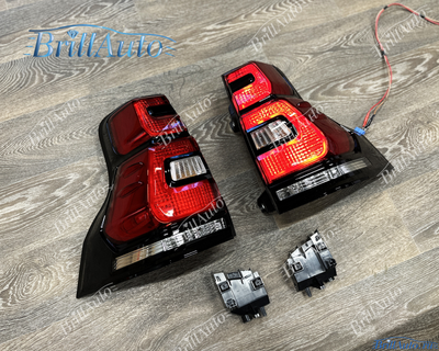 Стопы Toyota Land Cruiser Prado 150 2018+ красные светодиодные