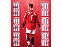Календарь настенный Криштиану Роналду, Cristiano Ronaldo №30