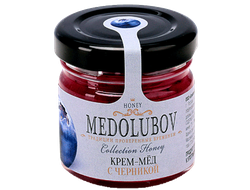 Крем-мёд Медолюбов c черникой 40мл