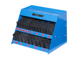 Стенд с ударными глубокими торцевыми головками 1/2", 5/16"-1&1/4", серия 4435S, 110 предметов KING TONY 4466SP