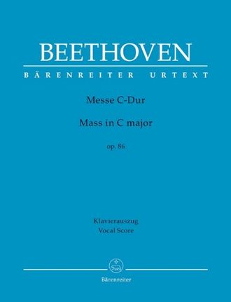 Beethoven. Messe C-dur op.86 für Soli, gem Chor und Orchester Klavierauszug