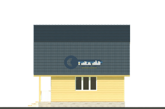 Д-12 ДАЧНЫЙ ДОМ ИЗ БРУСА:ГАБАРИТНЫЕ РАЗМЕРЫ: (7Х6М), ОБЩАЯ ПЛОЩАДЬ: 72М²