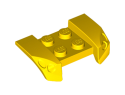Vehicle, Mudguard 2 x 4 with Headlights Overhang, Yellow (44674 / 4283123 / 6172120 / 6327696)