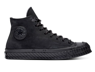 Кеды Converse All Star total black кожаные черные