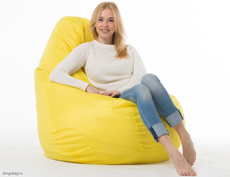 Кресло-мешок жёлтое (плащёвка)