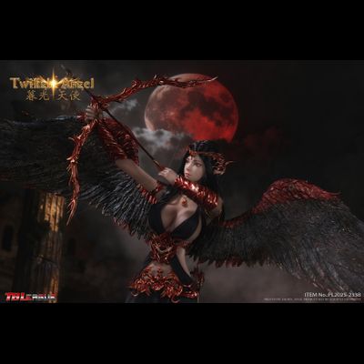 ПРЕДЗАКАЗ - Темная эльфийка-ангел - Коллекционная фигурка 1/6 Twilight Angel (Black) (PL2025-233B) - TBLeague ?ЦЕНА: 25700 РУБ.?
