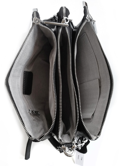 (АРТИКУЛ: 8820/1/02) СУМКА КЛАТЧ ЖЕНСКАЯ НЕБОЛЬШАЯ, НАТУРАЛЬНАЯ КОЖА, С TРЕМЯ ОТДЕЛЕНИЯМИ, ЧЕРНАЯ, РЕМЕНЬ ЧЕРЕЗ ПЛЕЧО