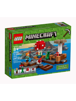 Внешний Вид Упаковочной Коробки Конструктора Lego # 21129 «Грибной Остров»