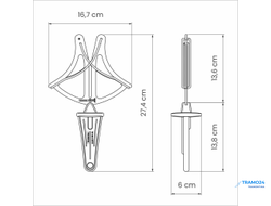 Мусат-бабочка, Приспособление для правки ножей - 24644/080