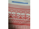 Ткань льняная (печать) "Сударыня" на белом фоне