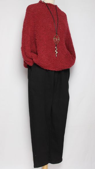 Джинсы утеплённые "ЗАУЖЕННЫЕ" чёрные р.48-52