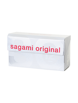 715/1 Презервативы Sagami, original 0.02, полиуретан, 19 см, 5,8 см, 12 шт.
