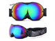 Очки (маска) с двойным цветным стеклом (линзой) X3, для снегохода, сноуборда, лыж, мотокросса