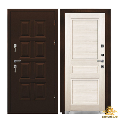 Двери с терморазрывом Valberg Winter Беленый дуб 2050-880