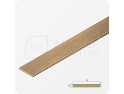 Латунная декоративная полоса 10 мм. брашированная