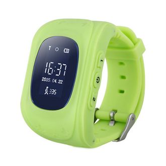 Детские часы-телефон с GPS-трекером Smart Baby Watch Q50 Зеленые