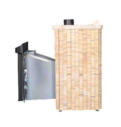 Печь Ферингер Квадра ПФ Окаменевшее дерево наборный до 25 м3