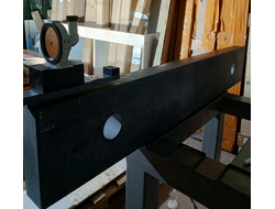 Линейка поверочная гранитная ШП-ТК твердокаменная 1500x250x80 мм №10007 Сторона 1-ая (2.2 мкм 00 Кл.) Сторона 2-ая (3 мкм 00 Кл.) с калибровкой