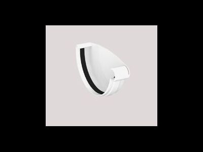 GIZA ЗАГЛУШКА ЖЕЛОБА ПРАВАЯ 120 ММ, ЦВЕТ БЕЛЫЙ