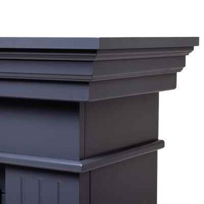 Линейный электрокамин Ontario GR с очагом Beverly 1000