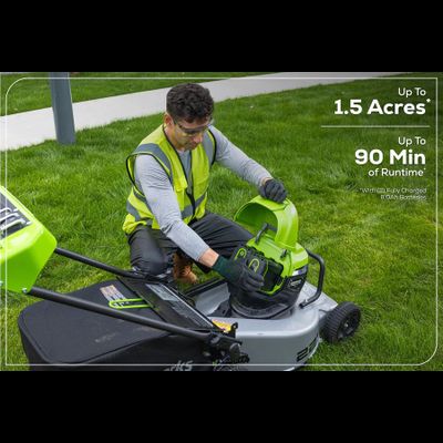 Аккумуляторная газонокосилка Greenworks LM221S Optimus