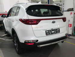 Защита заднего бампера d60 для Kia Sportage (2018-2021)