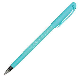 Ручка стираемая гелевая BRUNO VISCONTI "Кошечка", СИНЯЯ, узел 0,5 мм, линия письма 0,3 мм, 20-0257, 24 шт.