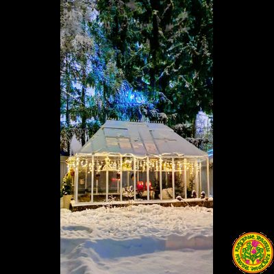 Базовая комплектация теплицы из стекла и алюминия ПЛИМУТ XS 5000 х 2500 мм