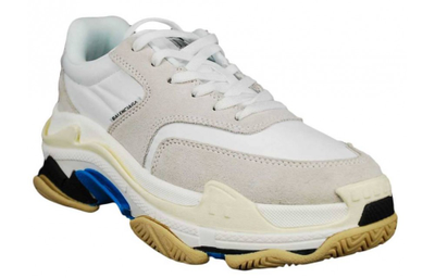 Balenciaga Triple-S (БАЛЕНСИАГА) Серо-белые с голубым женские (36-40)