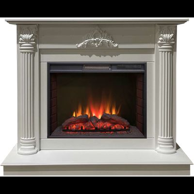 Электрокамин Сантана WT с очагом Sparta 25.5 LED