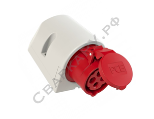 СваркаРУ - Розетка настенная PCE 124-6 380В/32А 4 полюса IP44 CEE