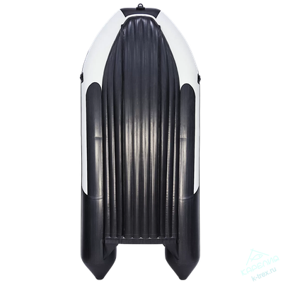 Лодка ПВХ Мастер Лодок Ривьера Гидролыжа 4000НДНД "Комби" Св.Серый / Чёрный