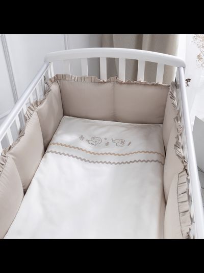 Комплект в кроватку Perina Toys Sateen Collection 6 предметов песочный