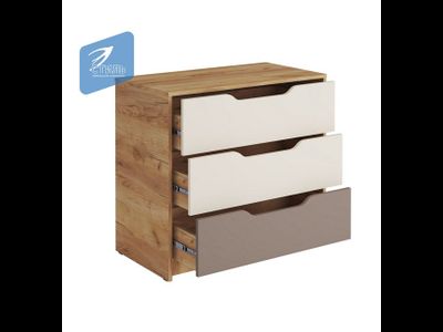 Комод КМ-001 РИЧ Миндаль/Глиняный серый (Стиль)