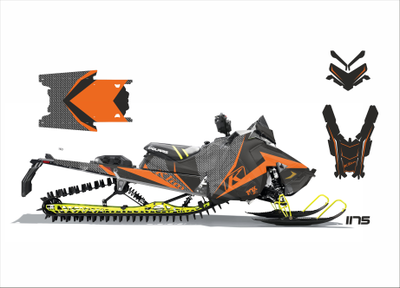 Наклейки на снегоход Polaris Axys Pro RMK 2016 2017 2018 2019 №1175