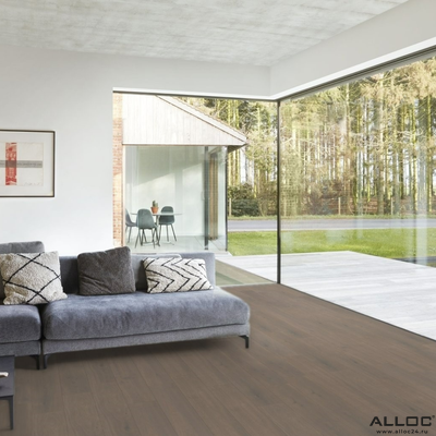 Декор ламината Alloc Original Дуб Гавана 4585 в интерьере комнаты