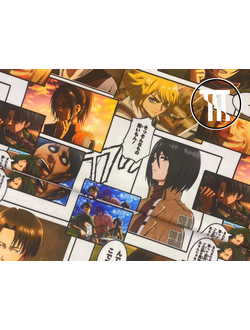 Спортивный трикотаж принт Аниме "Атака Титанов"