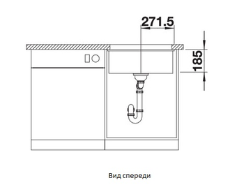 Мойка Blanco SUBLINE 500-U  PuraPlus