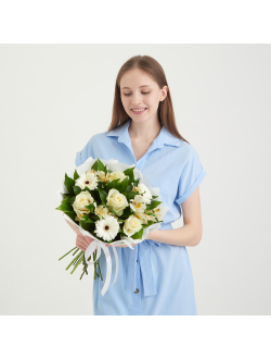 Белый букет