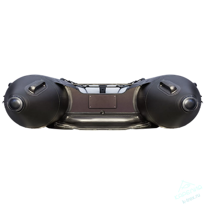 Лодка ПВХ Мастер Лодок Ривьера Гидролыжа 4000НДНД "Комби" Св.Серый / Чёрный