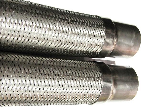 МРВД Металлорукав высокого давления из нержавеющей стали с патрубками под приварку