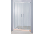 Стеклянная душевая раздвижная дверь, Водный Мир ВМ-ТА-2 180, прозрачная, 180х185 см.