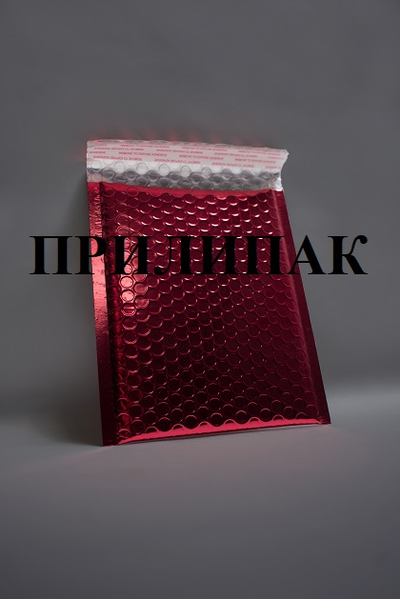 Металлизированный пакет с воздушной подушкой D/14 красный (red)