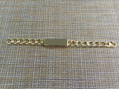 Браслет латунь 8&quot; (20см) золотистый